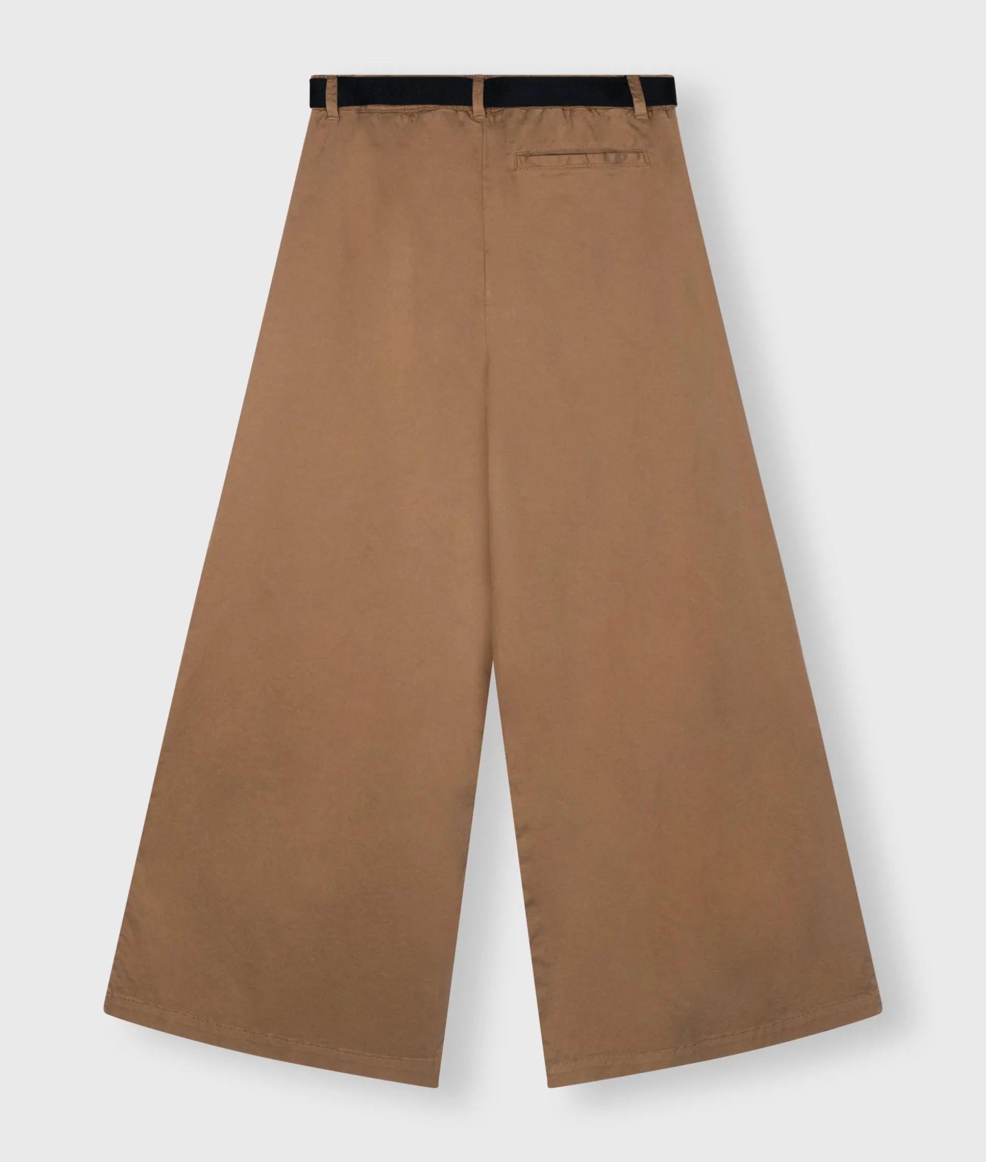 Belted Wide Leg Pants Twill