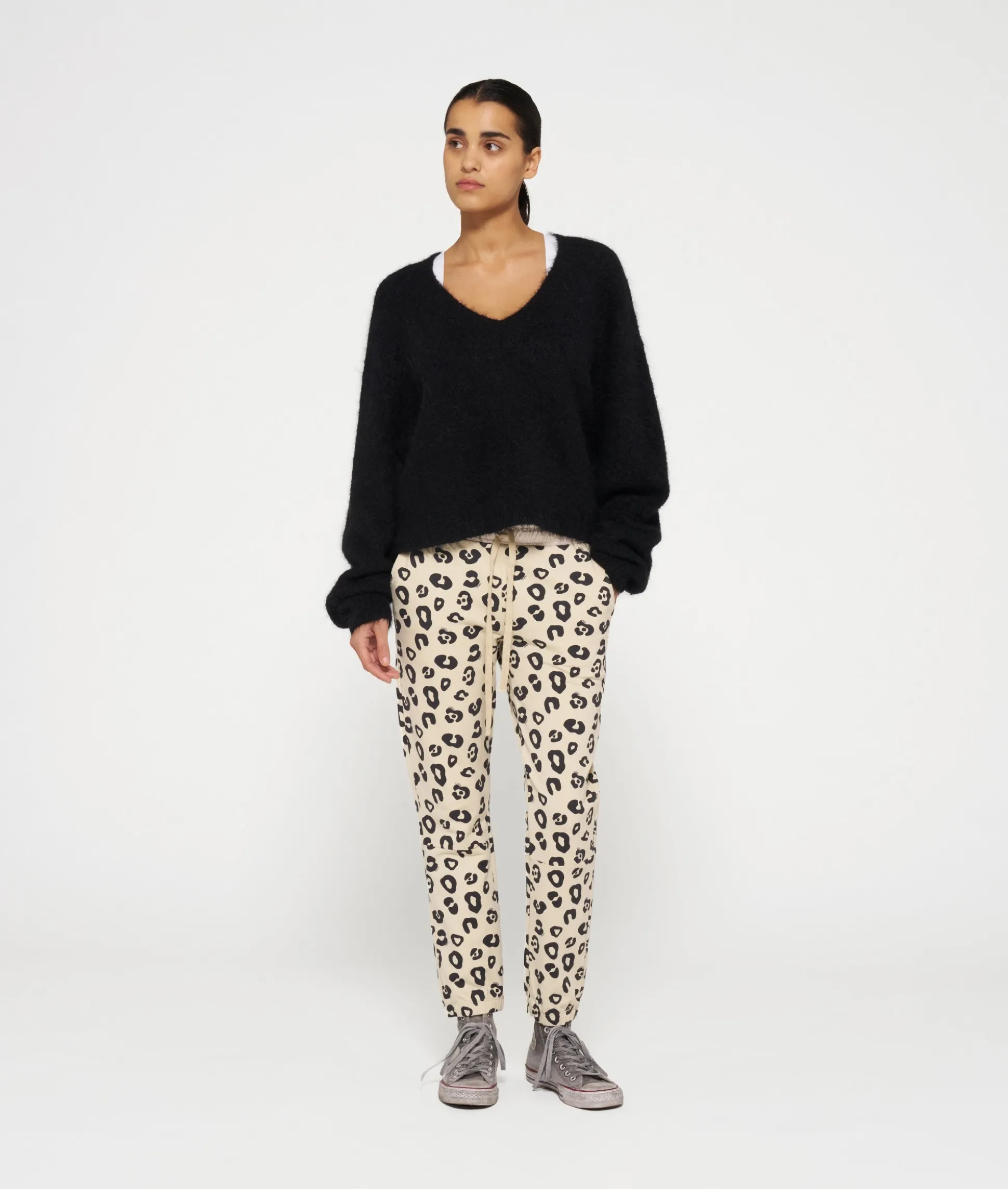 Cropped Jogger Leopard