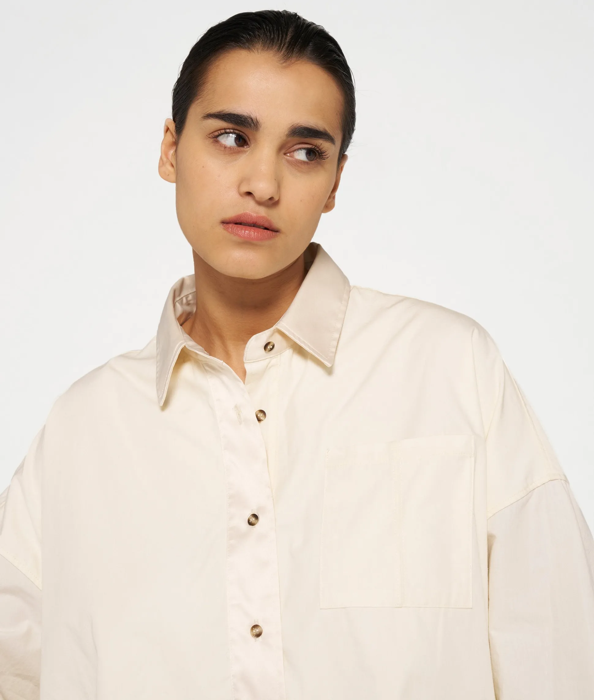 Cropped Smoking Blouse