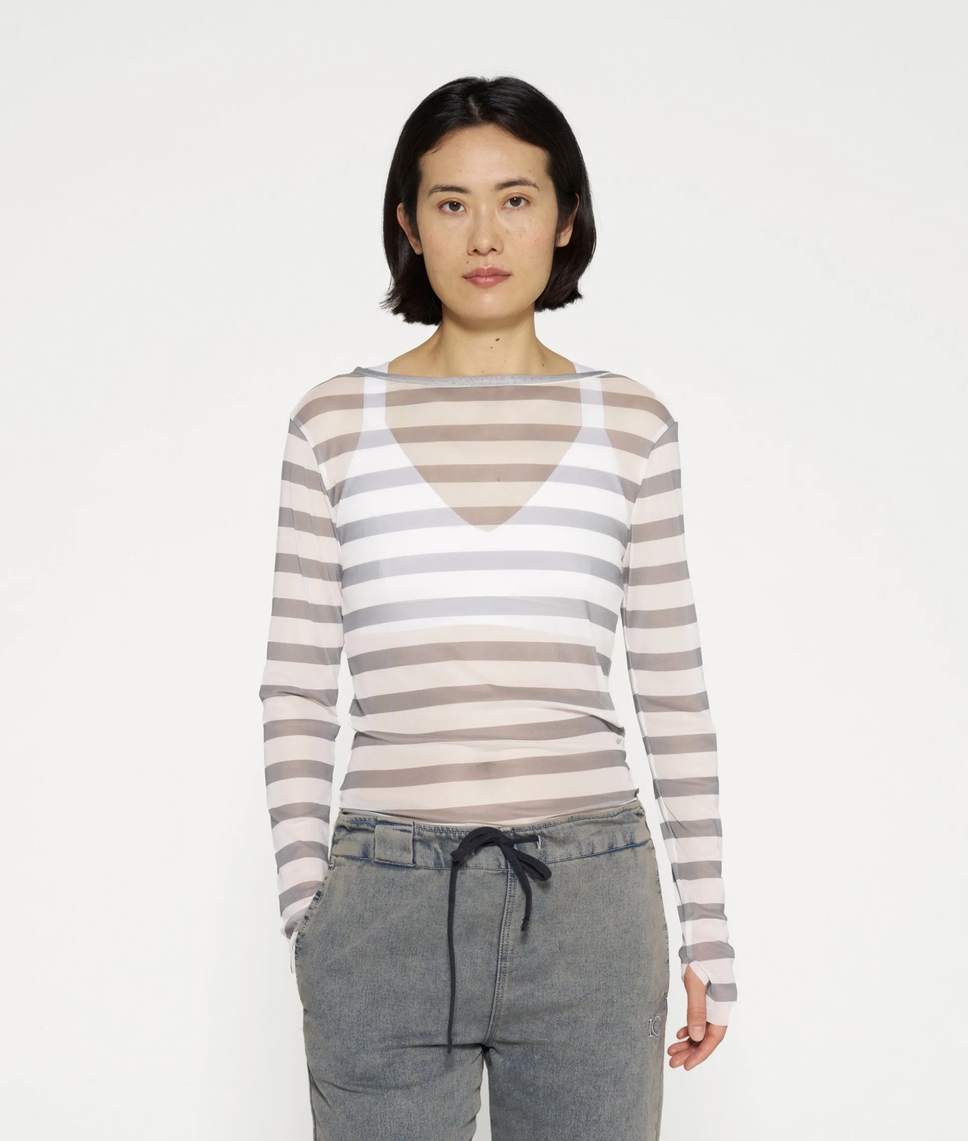 Mesh Tee Stripe