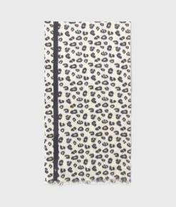 Scarf Boiled Wool Leopard