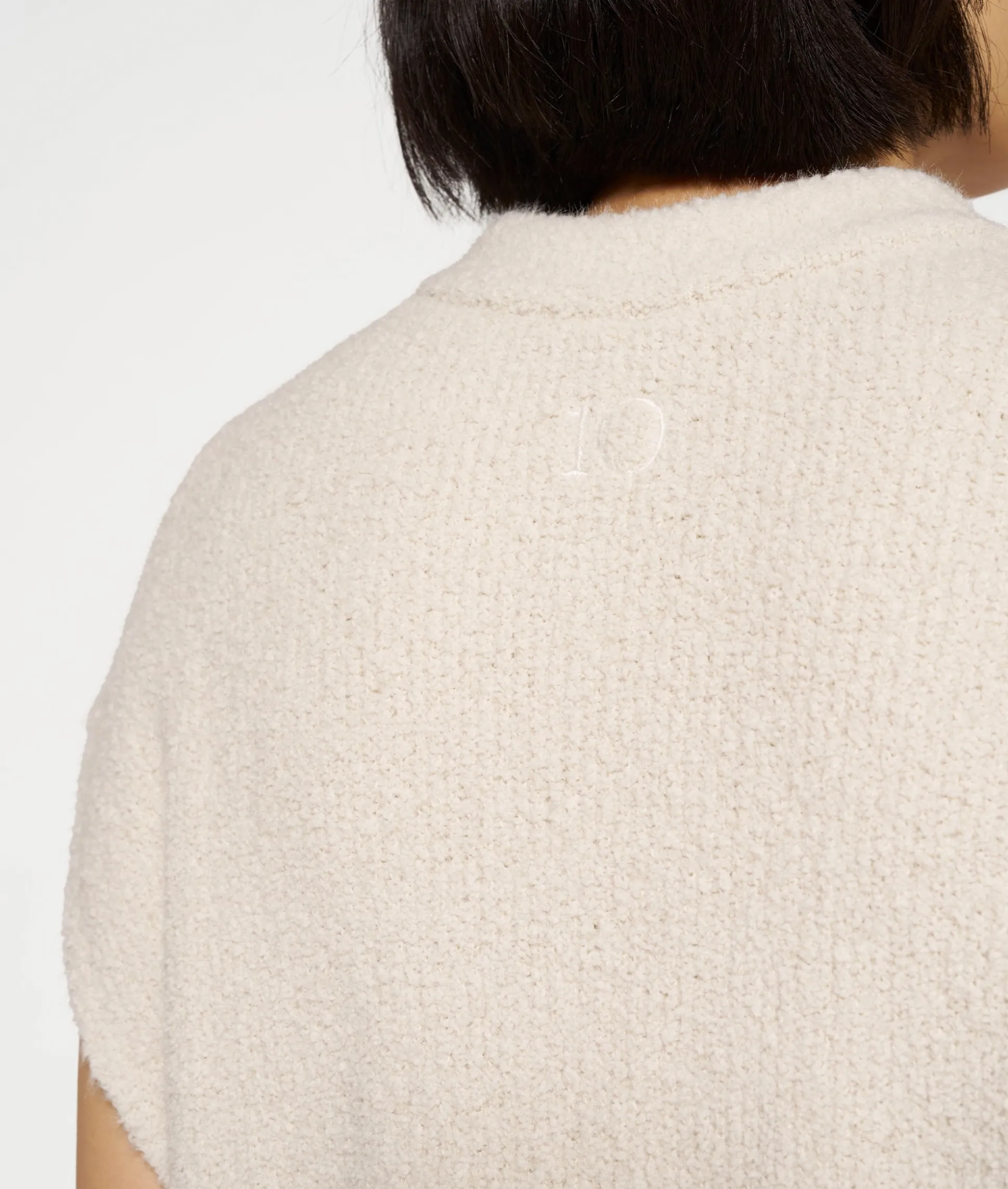 Short Sleeve Boucle Top