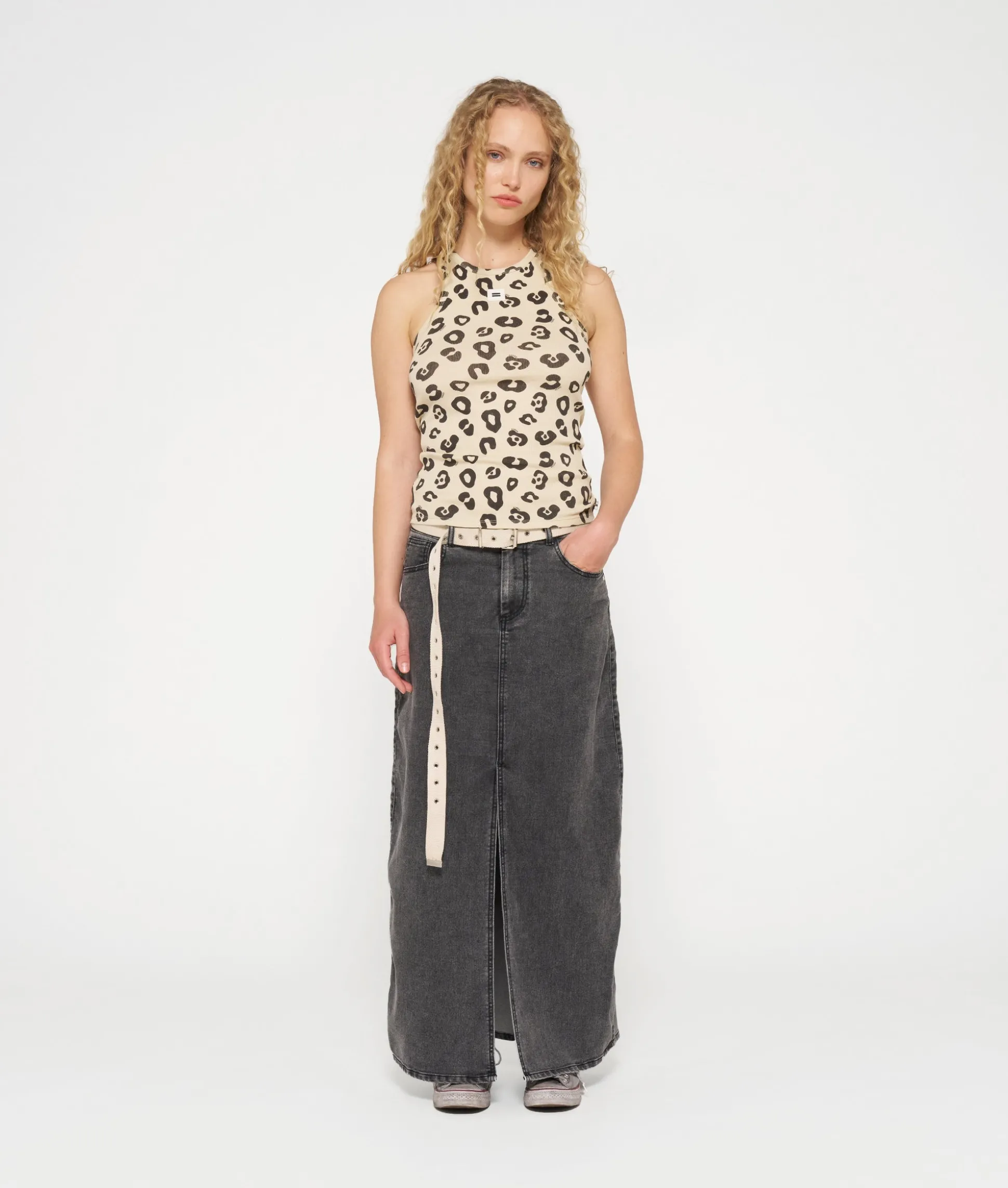 Tank Top Rib Leopard