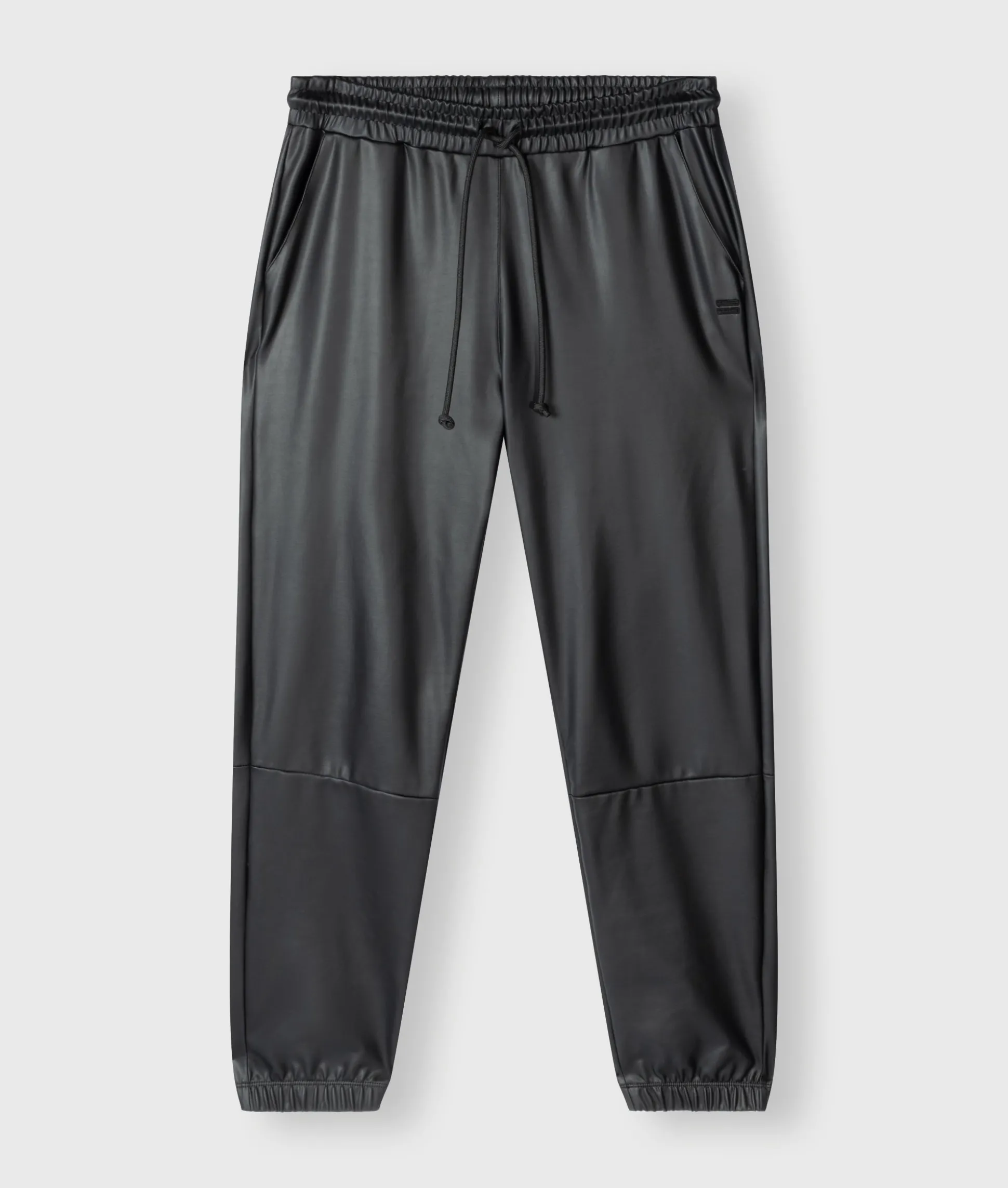 THE LEATHERLOOK CROPPED JOGGER