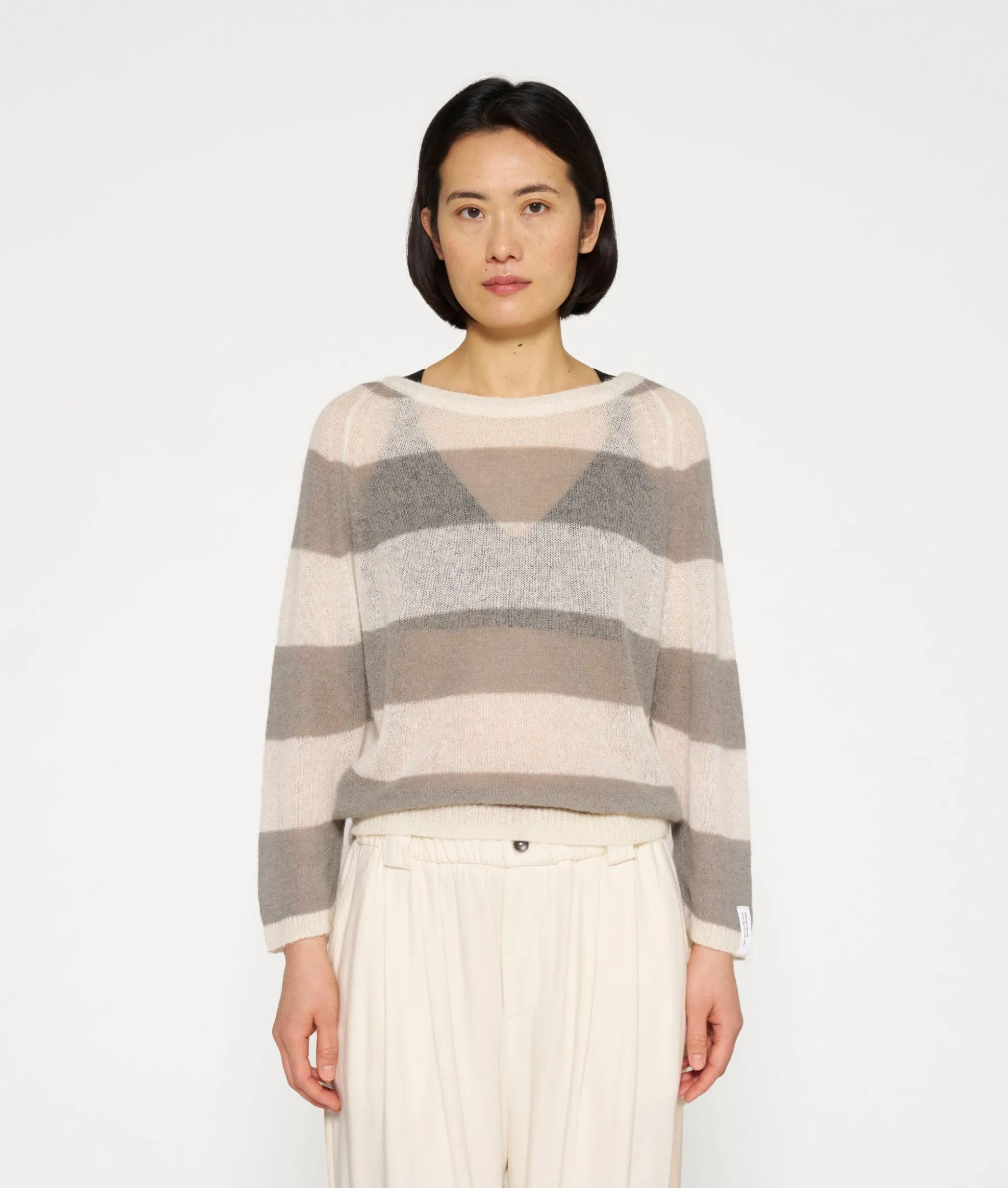 Thin Knit Sweater Stripes