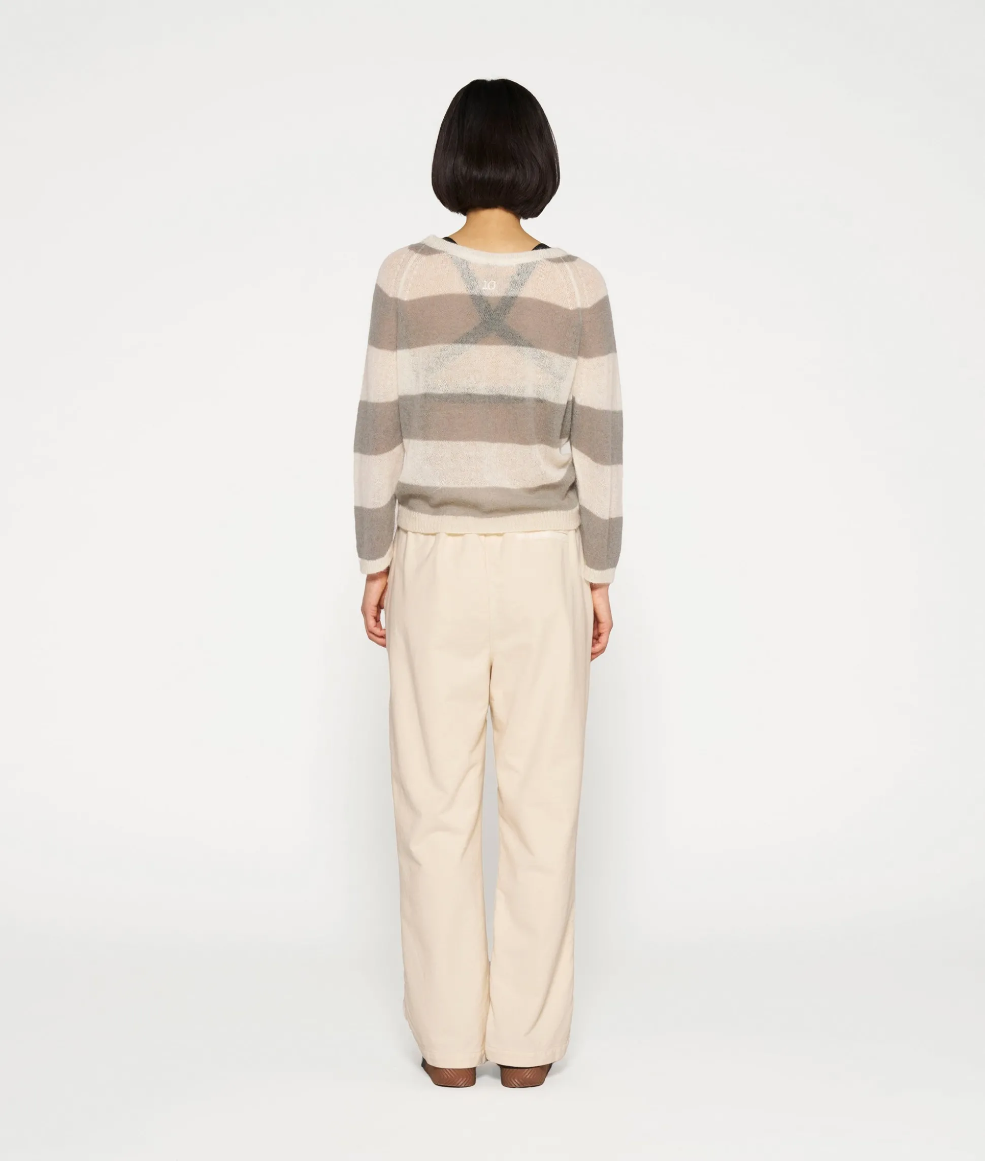 Thin Knit Sweater Stripes