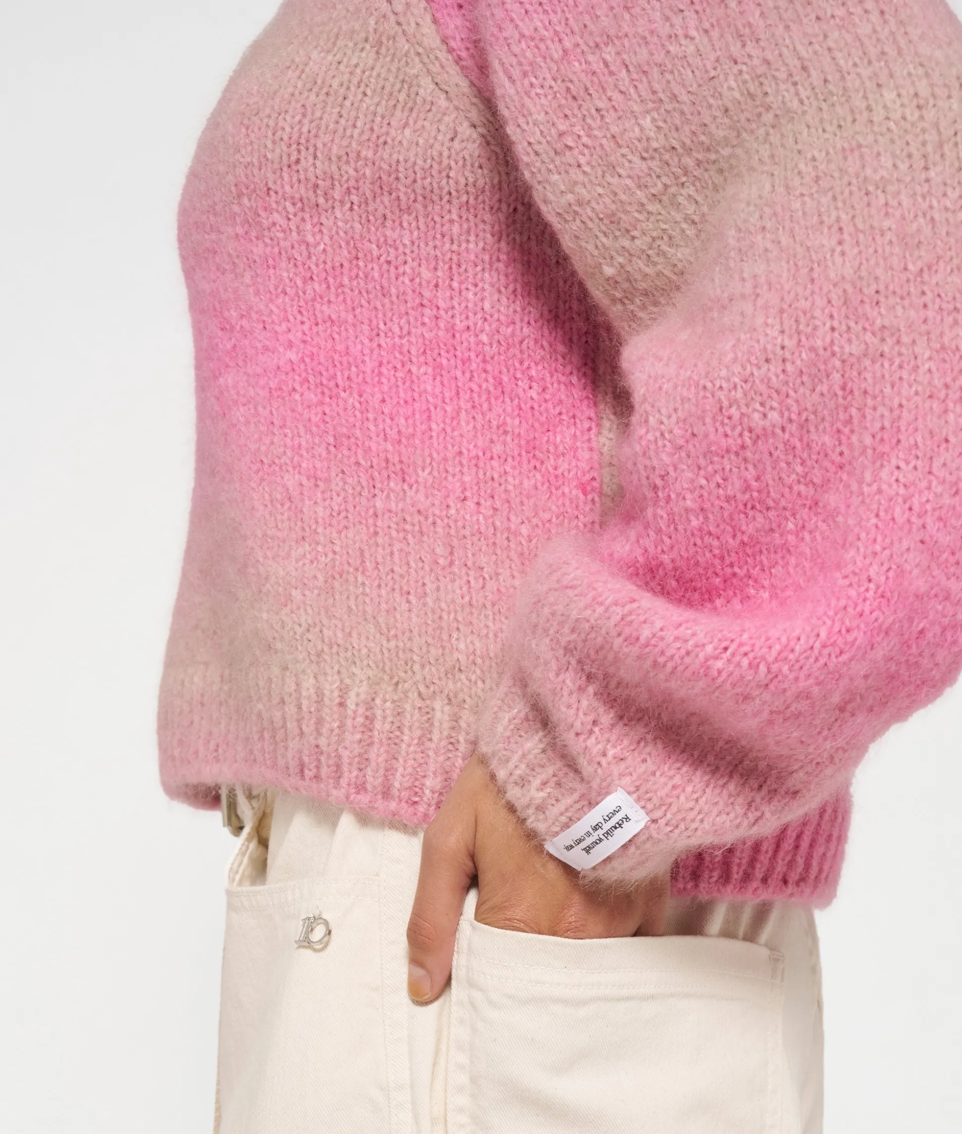 V-neck Sweater Gradient Knit