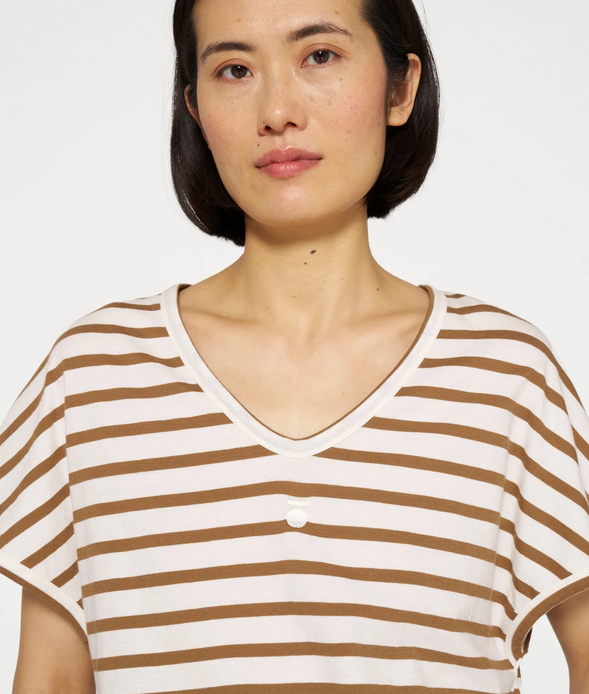 V-neck Tee Stripes