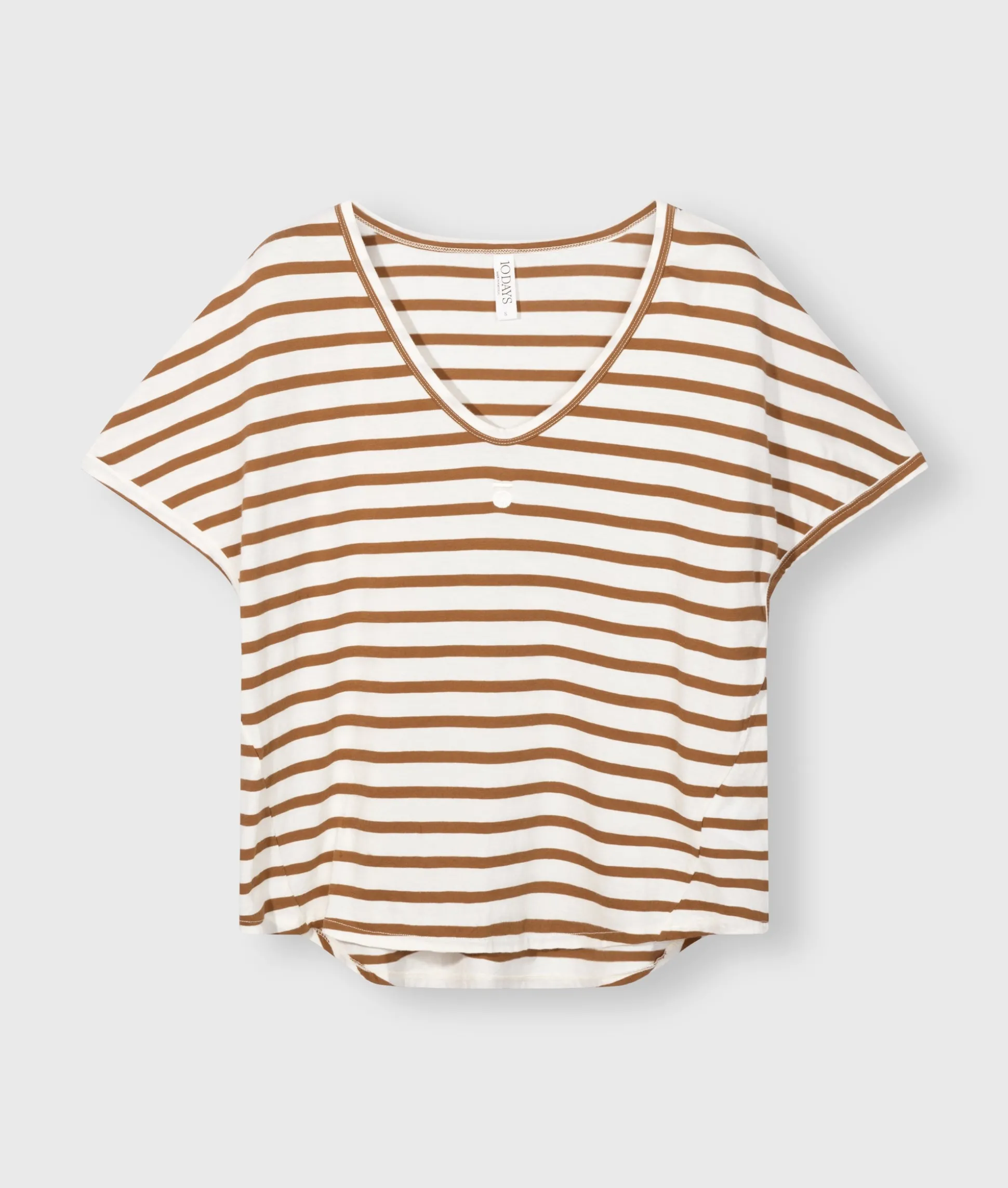 V-neck Tee Stripes