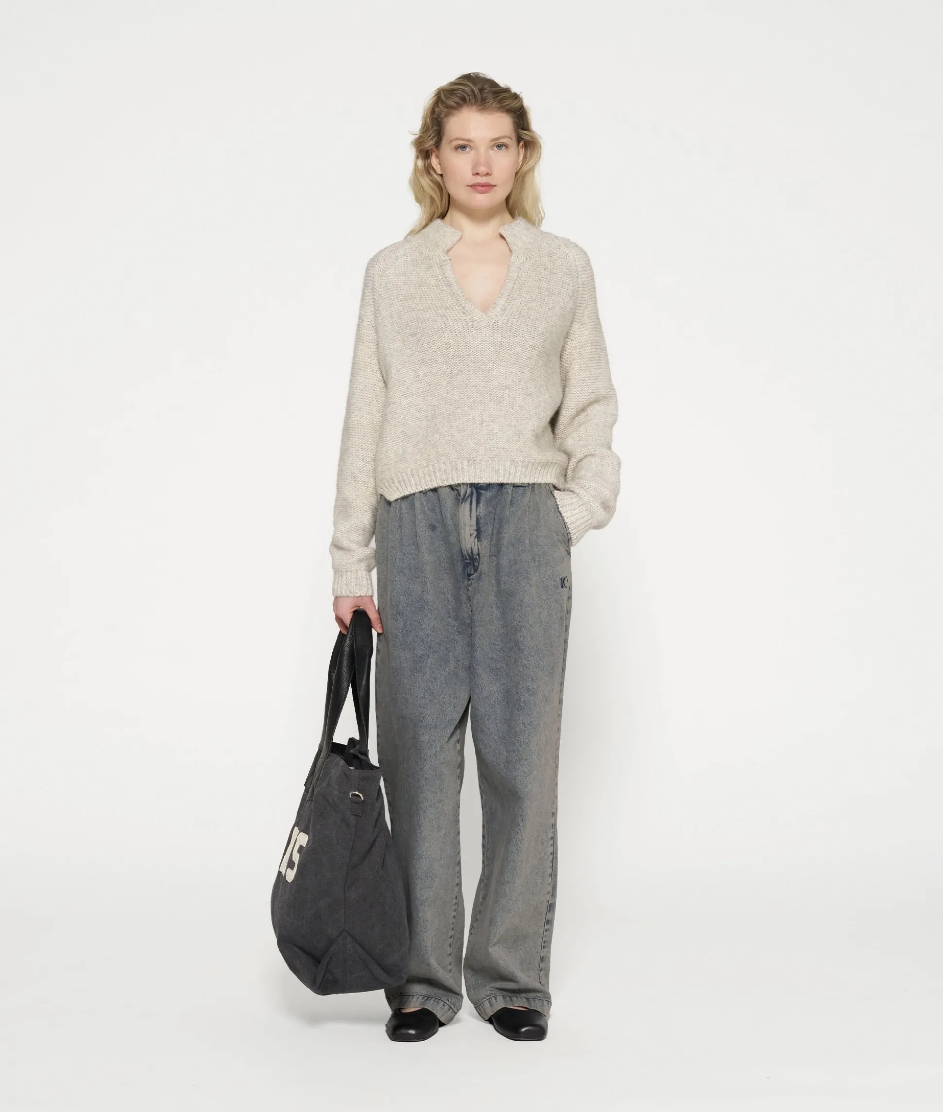Wide Pants Flowy Denim