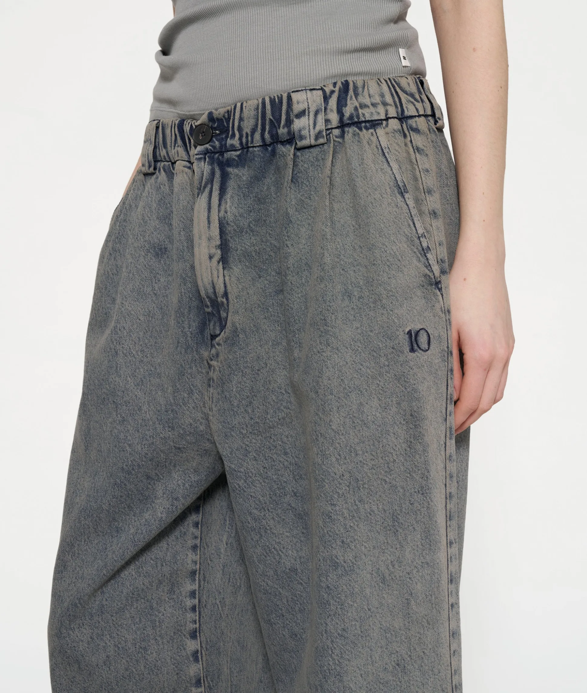 Wide Pants Flowy Denim