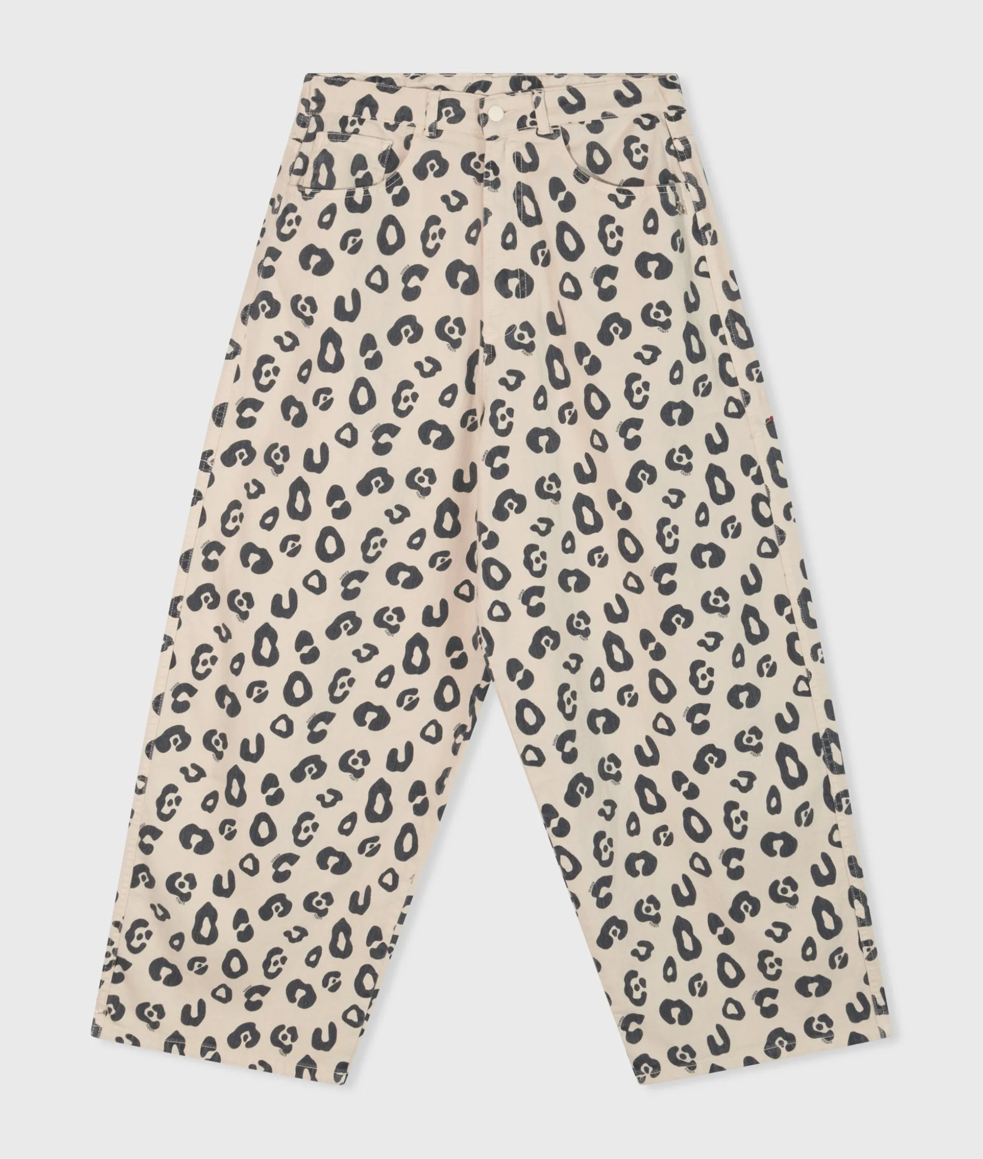 Wide Twill Pants Leopard